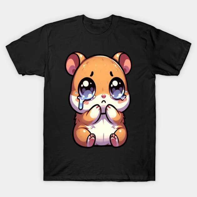 Sad Hamster Meme Cute design for Hamster Lover T-Shirt by TeeCharm Creations